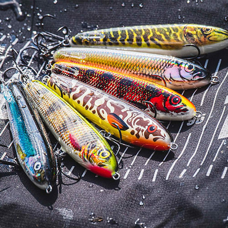 Wobler Salmo Sweeper 12cm 34g Sinking HOLO RED PERCH QSE055