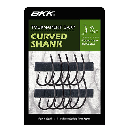 Haczyki Karpiowe BKK Curved Shank #8 10szt A-BC-0230