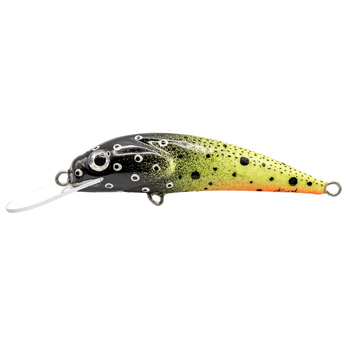 Wobler Trociowy Krol 7cm 7g BLACK FLUO 101