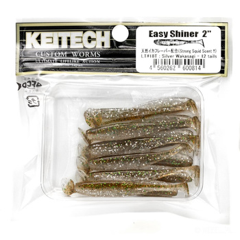 Keitech Easy Shiner 2'' 5cm 1g LT#18T SILVER WAKASAGI 12szt - op