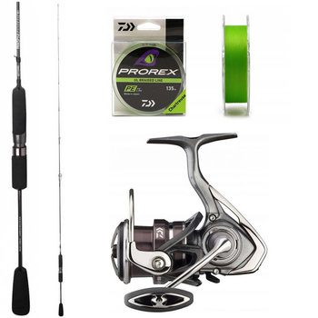 Zestaw na okonia Wędka SPRO Freestyle Solidz 2.0 Titan X + DAIWA EXCELER LT 2000 + Prorex 0,3PE