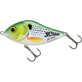 Wobler Salmo Slider 12cm 70g Sinking GREEN STRIPER QSD374 LIMITED