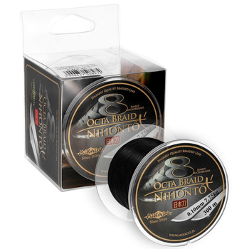 Plecionka Mikado Nihonto Octa Braid 300m 0.16mm 12.9kg BLACK Z25B-016