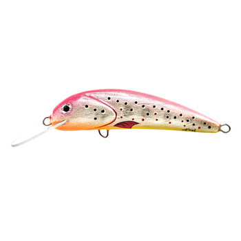 Wobler Trociowy Krol 7cm 7g PINK SILVER YELLOW DOT 136