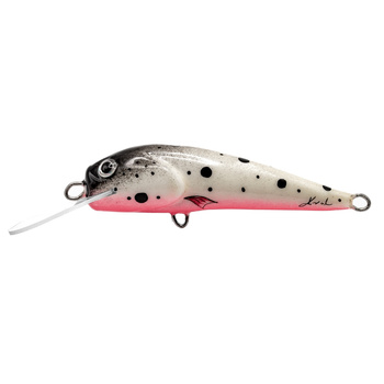 Wobler Trociowy Krol  7cm 7g BLACK WHITE PINK 108