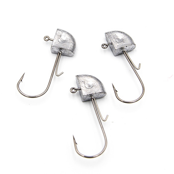 Główka jigowa trójkątna z zaczepem 4g #1/0 - 3szt