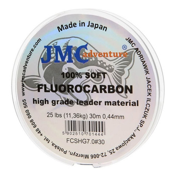 Miękki Fluorocarbon JMC 11,36kg 30m 0.44mm PE#7.0