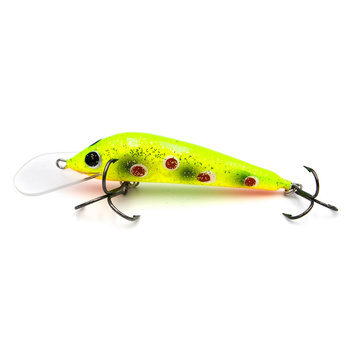 Wobler trociowy Ireneusz Gębski TM2 - 6,5cm 7g lime dot