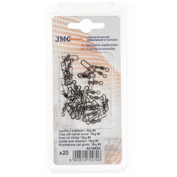 Agrafka z krętlikiem JMC #6 18kg 20szt GAZK#6/20
