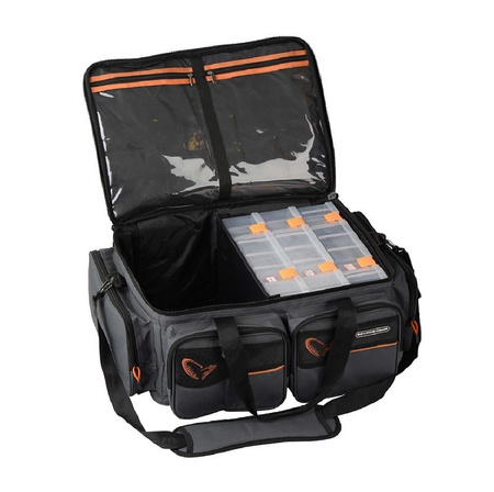 Torba wędkarska Savage Gear SYSTEM BOX BAG XL + 3 pudełka 54778