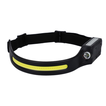 Latarka czołowa Mikado z czujnikiem ruchu i paskiem LED 350 LUM AML01-2213