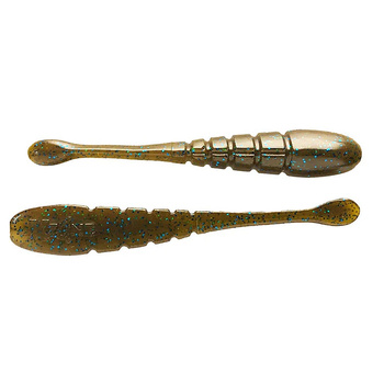 X Zone Lures Pro Series Finesse Slammer 3.25'' 8cm 2,3g GREEN PUMPKIN BLUE FLAKE op.-10szt.