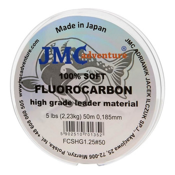 Miękki Fluorocarbon JMC 2,23kg 50m 0.185mm PE#1.25