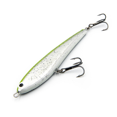 Wobler Śledź ciężki 9 cm light green/silver glitter