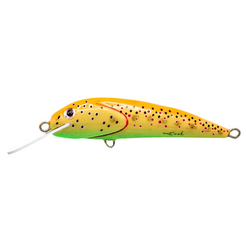Wobler Trociowy Krol 7cm 7g ORANGE YELLOW GREEN 116