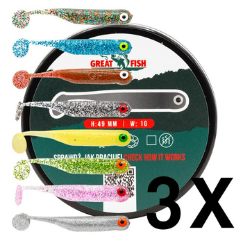 Great Fish GF1 Shrimp Scent 49mm 1g MULTICOLOR II 24szt.