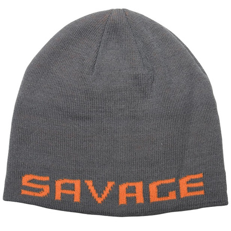 Czapka zimowa Savage Gear Logo Beanie szaro-pomarańczowa 73738