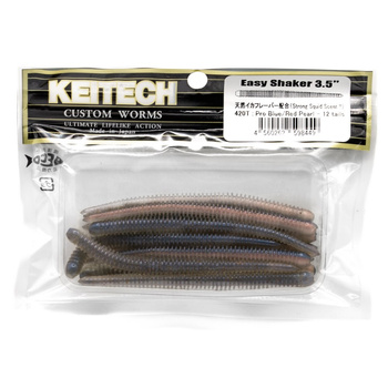 Keitech Easy Shaker 3,5'' 9cm 1,9g 420T PRO BLUE RED PEARL 12szt op.
