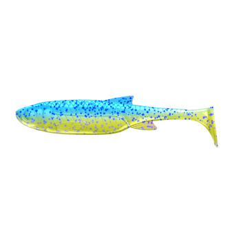 Libra Lures Kraken Shad 4'' 10cm 7,5g No Scent 127 LIME CHARTREUSE BLUE