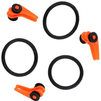 Regulowane zaczepy do kotwic i haków Mikado pomarańczowe op. 3 szt. AM-UNI-101-L-O