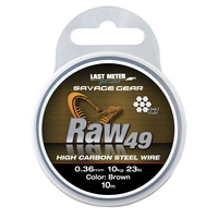 Linka nierdzewna Savage Gear Raw 49 Uncoated średnica 0,36mm 11kg 10m  54892