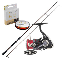 Zestaw Wędka Westin W4 Finesse T&C + Kołowrotek DAIWA Ninja LT3000-C + Plecionka Westin W3