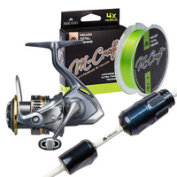 Zestaw spinningowy XUL Mikado M-Craft Snowflake 185cm 0,3-1,5g + Shimano Ultegra FC 1000 + Plecionka M-Craft Braid #PE0.1