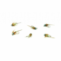 Nimfa Tungsten WP Chartreuse/Back Jig hak #12BL