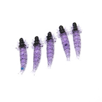 Fishchaser Microlarvae chruścik 2,4cm 1g VIOLET AND PEPPER 5szt.