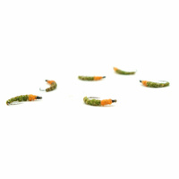 Nimfa Hydropsyche WP hak #10BL DK OLIVE/ORANGE 