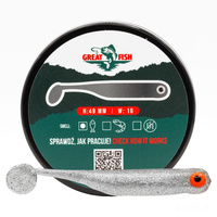 Great Fish GF1 Fish Scent 49mm 1g SILVER PEARL 10szt.