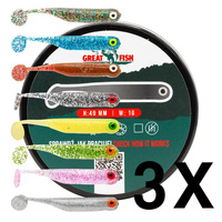 Great Fish GF1 Shrimp Scent 49mm 1g MULTICOLOR II 24szt.