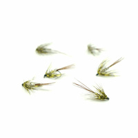 Mokra mucha WP Mayfly Olive Hackled #12BL MM00015