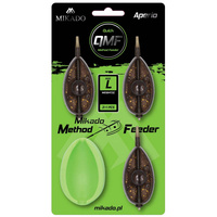 Koszyczek Mikado Quick Method Feeder Aperio - rozmiar L 3x20g + foremka AMFA-QMF-SET-3L-20B