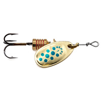 Mepps Comet Decore #1 3,5g ZŁOTY/NIEBIESKIE KROPKI 30419001