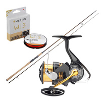 Zestaw Wędka Westin W4 SPIN + Kołowrotek DAIWA 23 Legalis LT3000-C(U) + Plecionka Westin W3