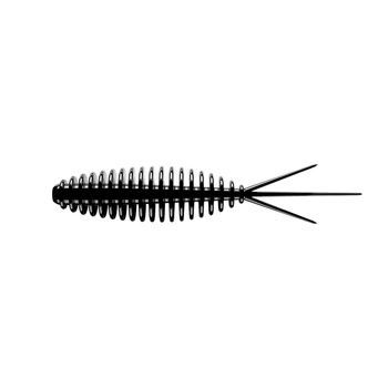 Libra Lures Turbo Worm 5,6cm 1,6g Bez Zapachu BLACK 040 8szt