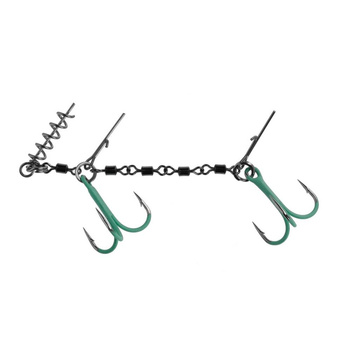 Dozbrojka Mikado Jaws Double Evo Stinger 25kg #1/0 FLUO HDJ-12-04