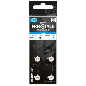 Główka Jigowa SPRO FreeStyle Micro Jig 29 3g #1 GLOW WHITE op. 4589-2021