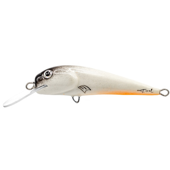 Wobler Trociowy Krol 7cm 7g BLACK WHITE ORANGE 104