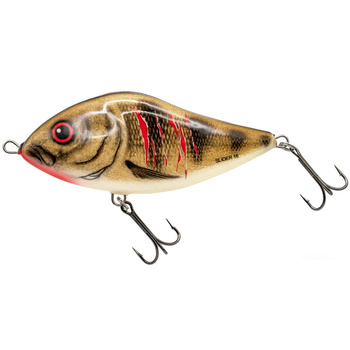 Wobler Salmo Slider 16cm 152g Sinking WOUNDED EMERALD PERCH QSD428