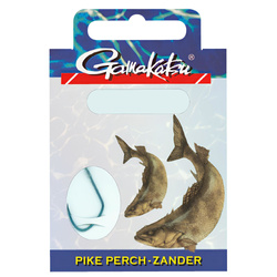 Haczyki z przyponem Gamakatsu Pike Perch Zander 2210S #1-0.25mm 60cm 10 szt. 140119-100-25