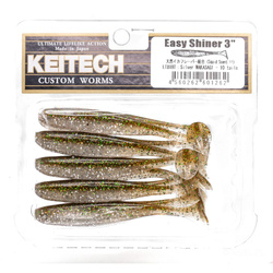 Keitech Easy Shiner 3'' 7,5cm 2g LT#18T SILVER WAKASAGI 10szt - op.