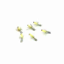 Nimfa Tungsten WP CADDIS JIG YELLOW hak#16BL