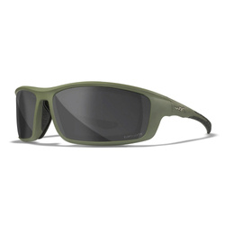 Okulary WileyX Grid Matte Utility Green Frame Captivate Pol Grey Lens CCGRD08