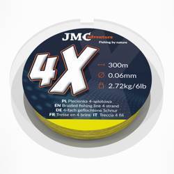 Plecionka JMC czterosplotowa 4X 0.06mm 150m 2,72kg ŻÓŁTA