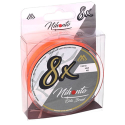 Plecionka Mikado Nihonto OCTA BRAID 150m 0.14mm 10.15kg ORANGE Z24O-014