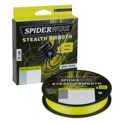 Plecionka SpiderWire Stealth Smooth8 x8 PE Braid 0,23mm 150m 23,6kg HI-VIS YELLOW 1515621