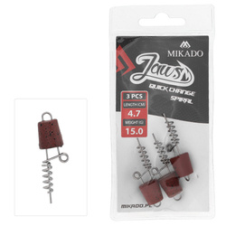 Wkręt do Przynęt Mikado Jaws Quick Change Spiral 4,7cm 15g 3szt