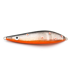 Wobler Bodzias gięty Bogusław Kasak 9cm 26g  BLACK/ORANGE DOT